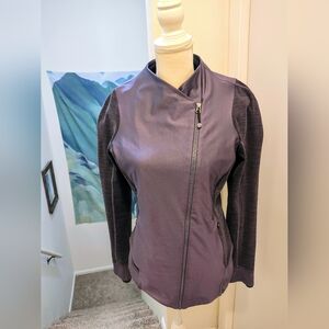 Lululemon Emerge Renewed Jacket, size 12, Diamond Jacquard Space Dye